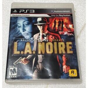 L.A. Noire (Sony PlayStation 3, 2011) PS3 Game – Complete with Manual Tested